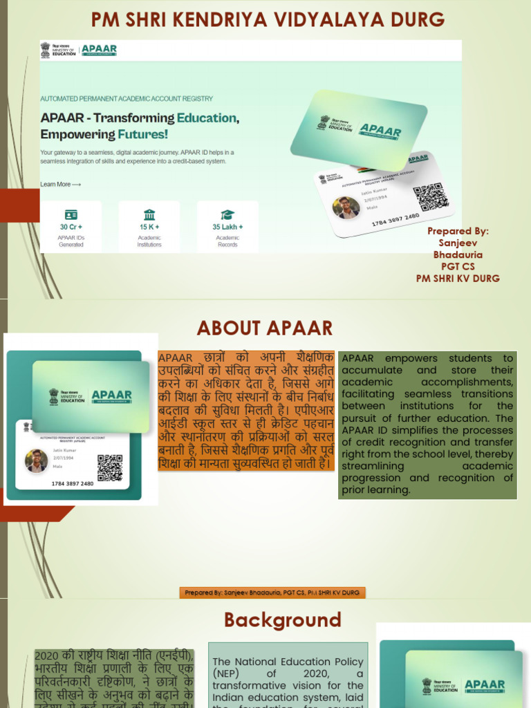 APAAR | PDF