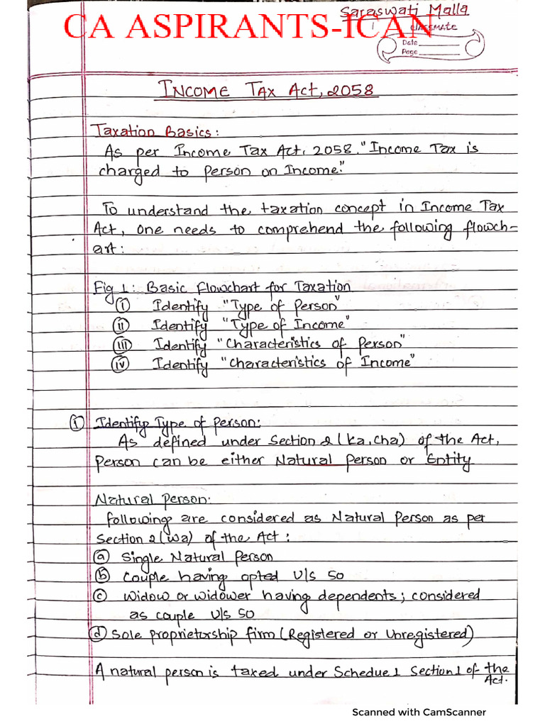 Income Tax Part 1 Pdf