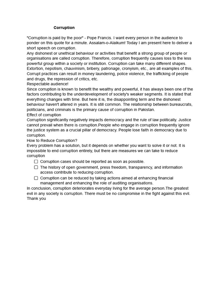 Corruption Pdf