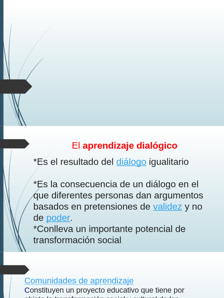 Aprendizaje Dialógico y Transformación Social | PDF