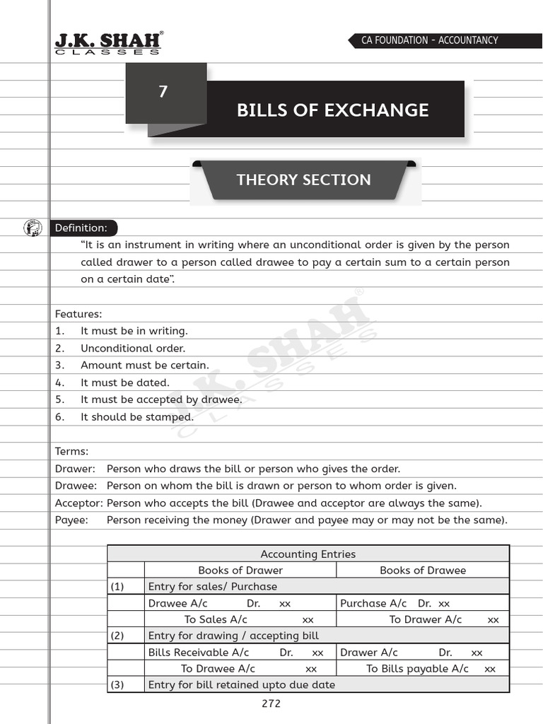 07 Bills of Exchange | PDF | Negotiable Instrument | Promissory Note