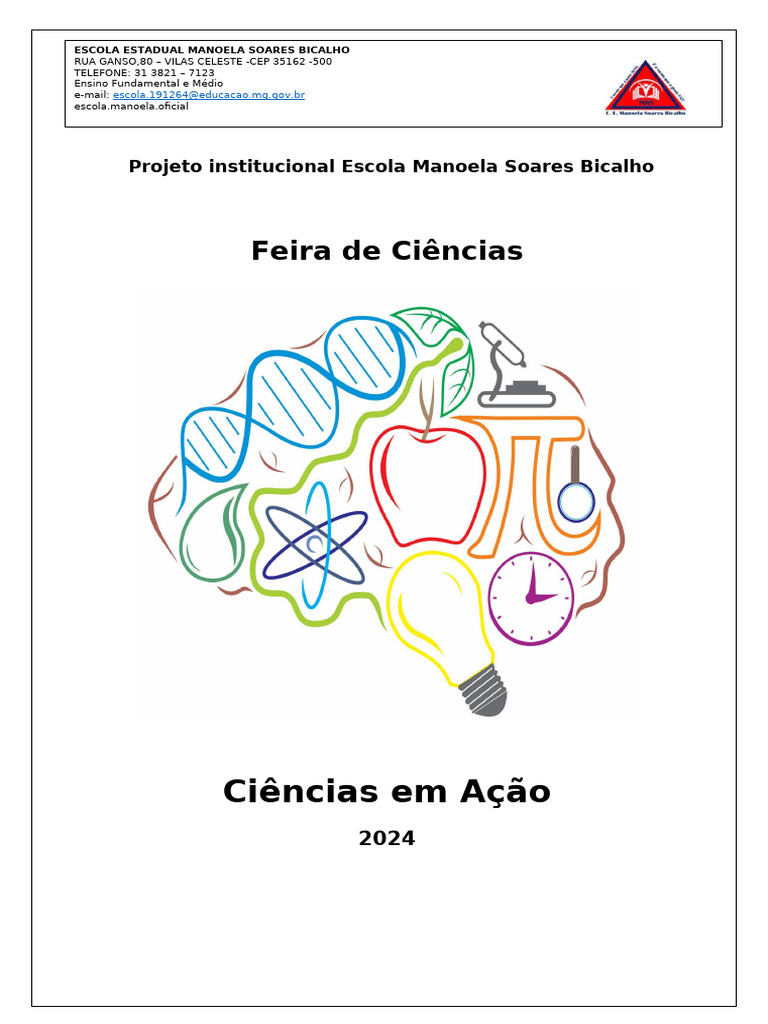 Projeto Feira de Ciências 2024 | PDF | Science | Aprendizado
