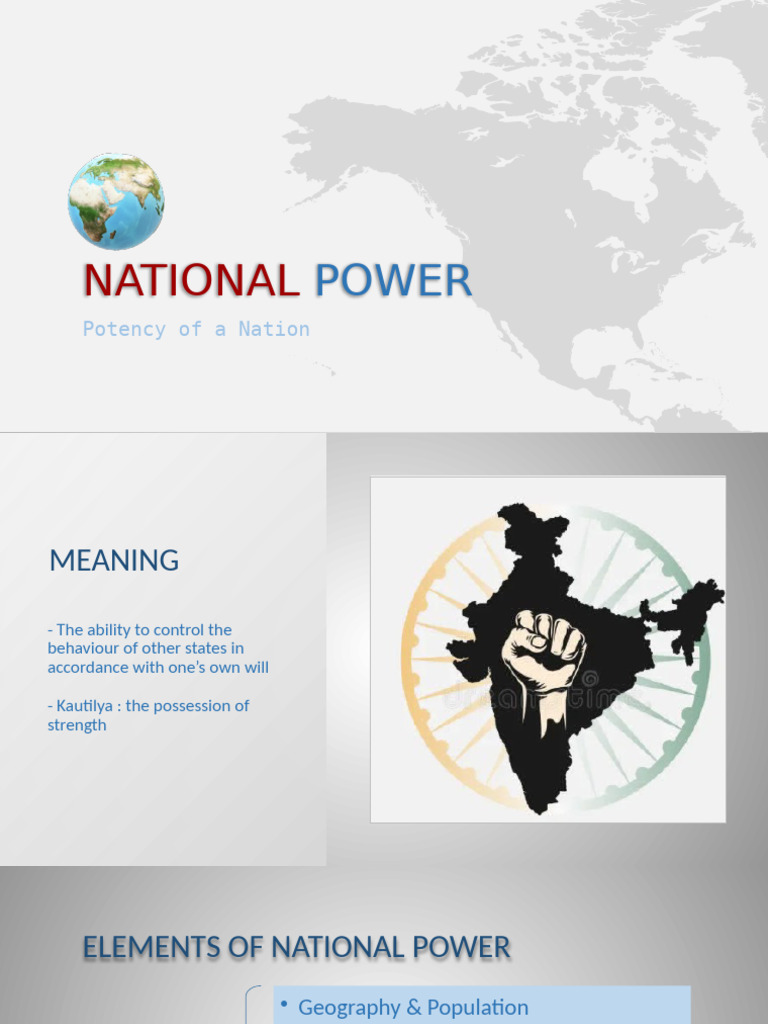 Understanding National Power Elements | PDF