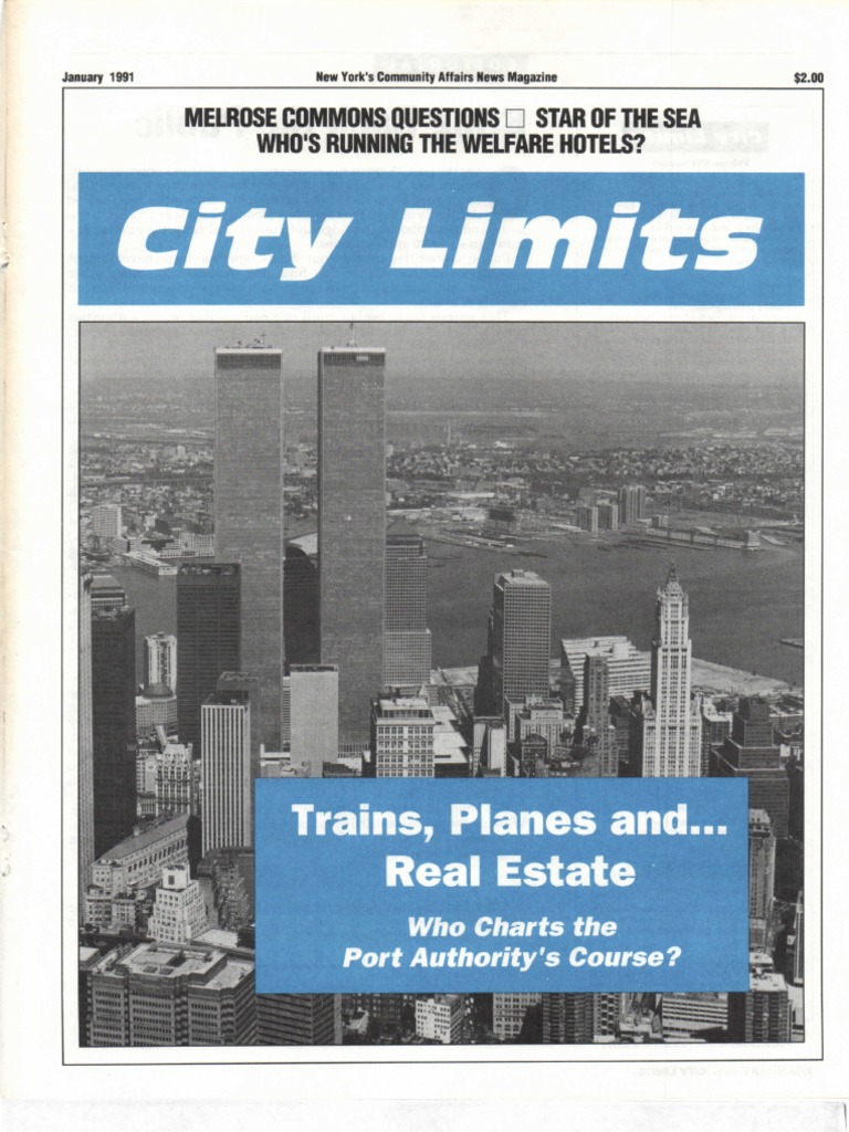 City Limits Magazine, January 1991 Issue PDF Port Authority Of New