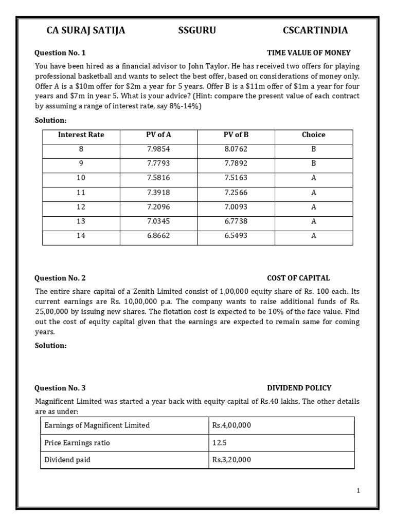 PRACTICAL (1) | PDF | Dividend | Cost Of Capital