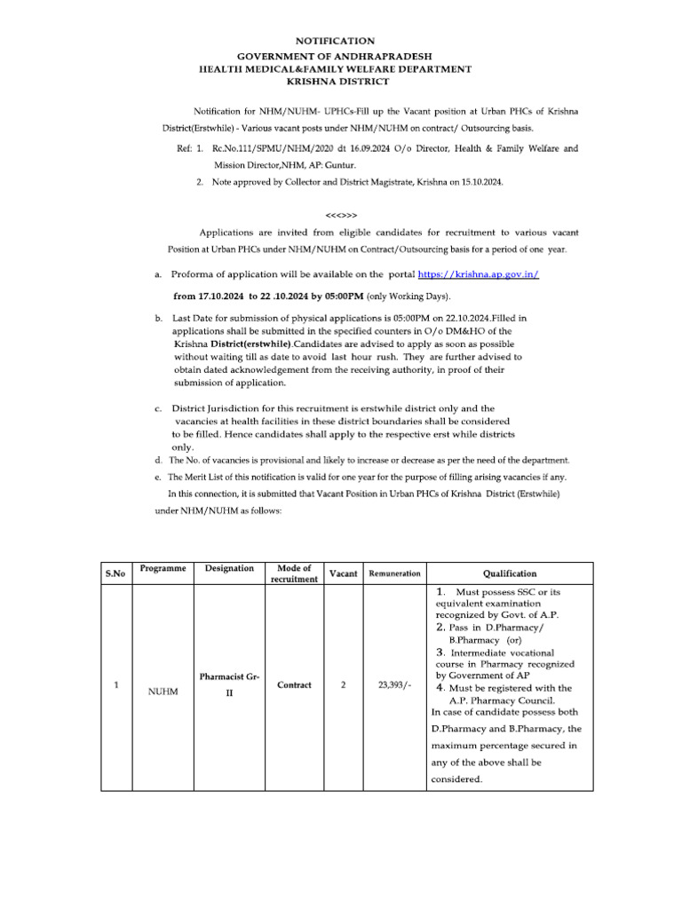 Notification | PDF