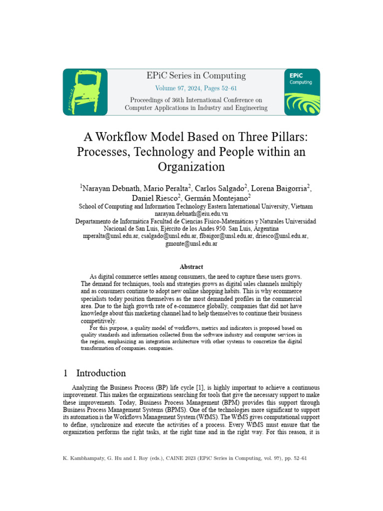 Workflow Model for IT in E-commerce | PDF | Business Process Management ...