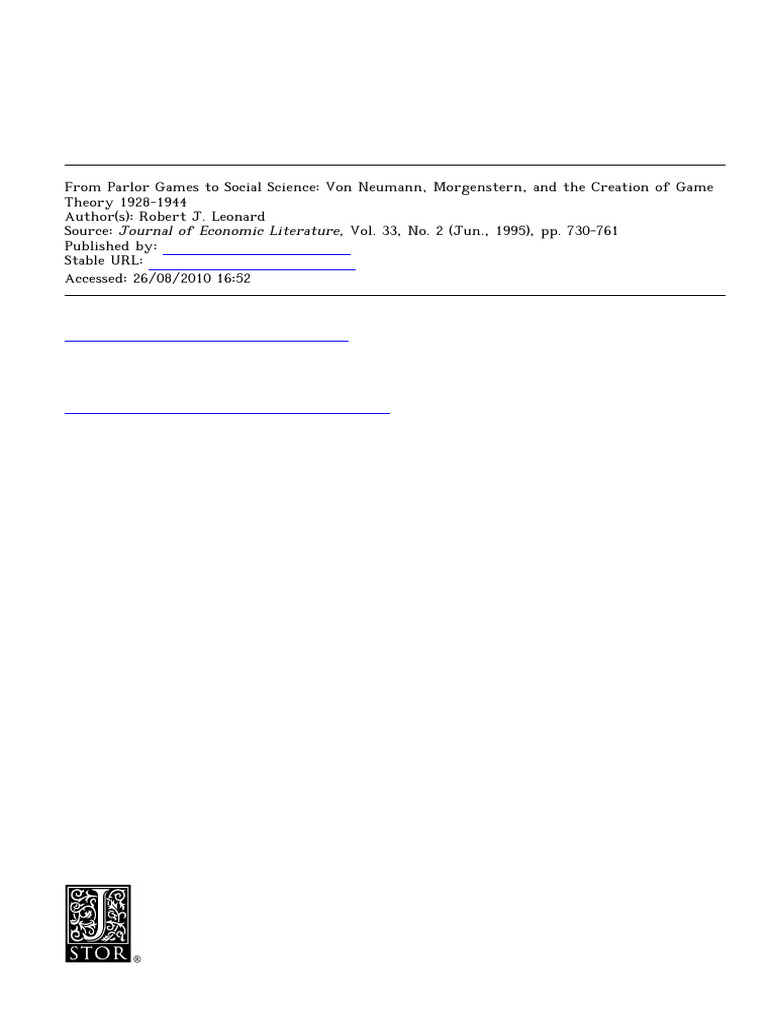 Vnm game theory pdf axiom game theory