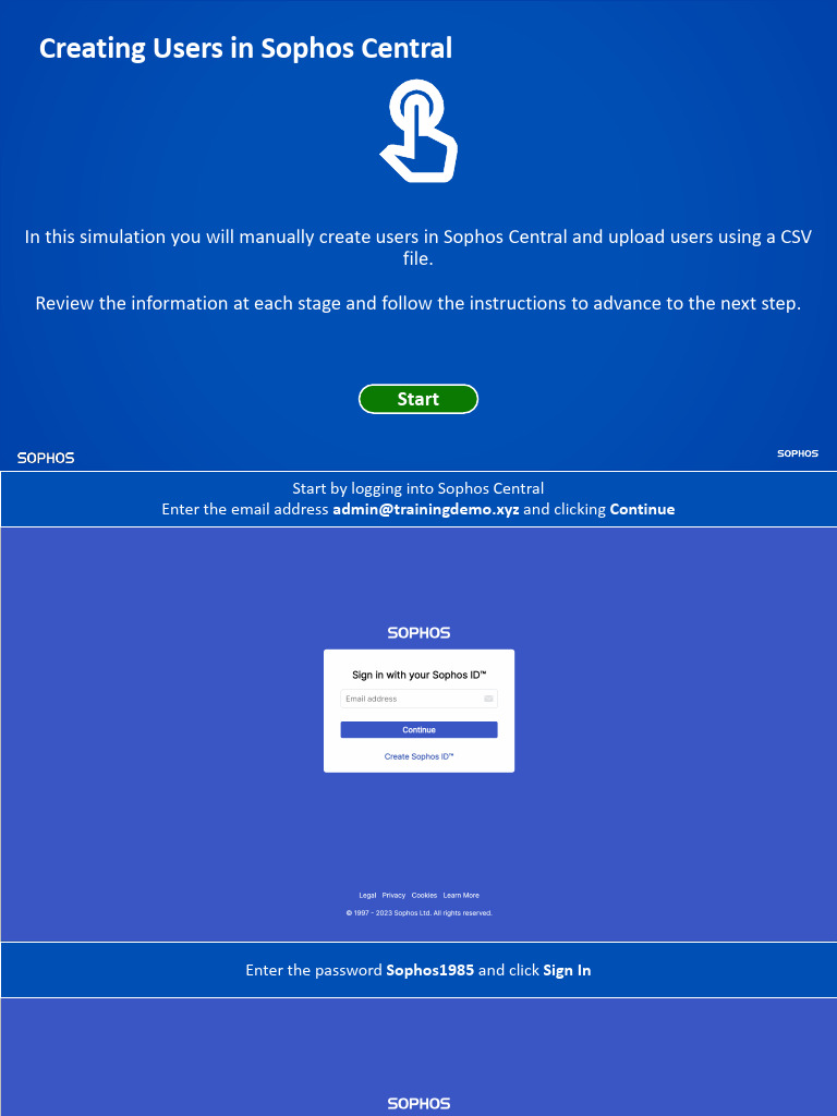 Create Users in Sophos Central Guide | PDF | User (Computing) | Menu ...