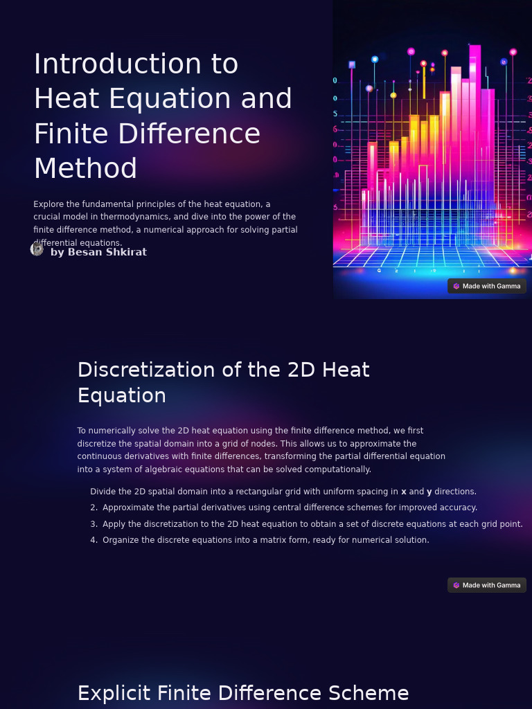 Introduction To Heat Equation and Finite Difference Method | PDF ...