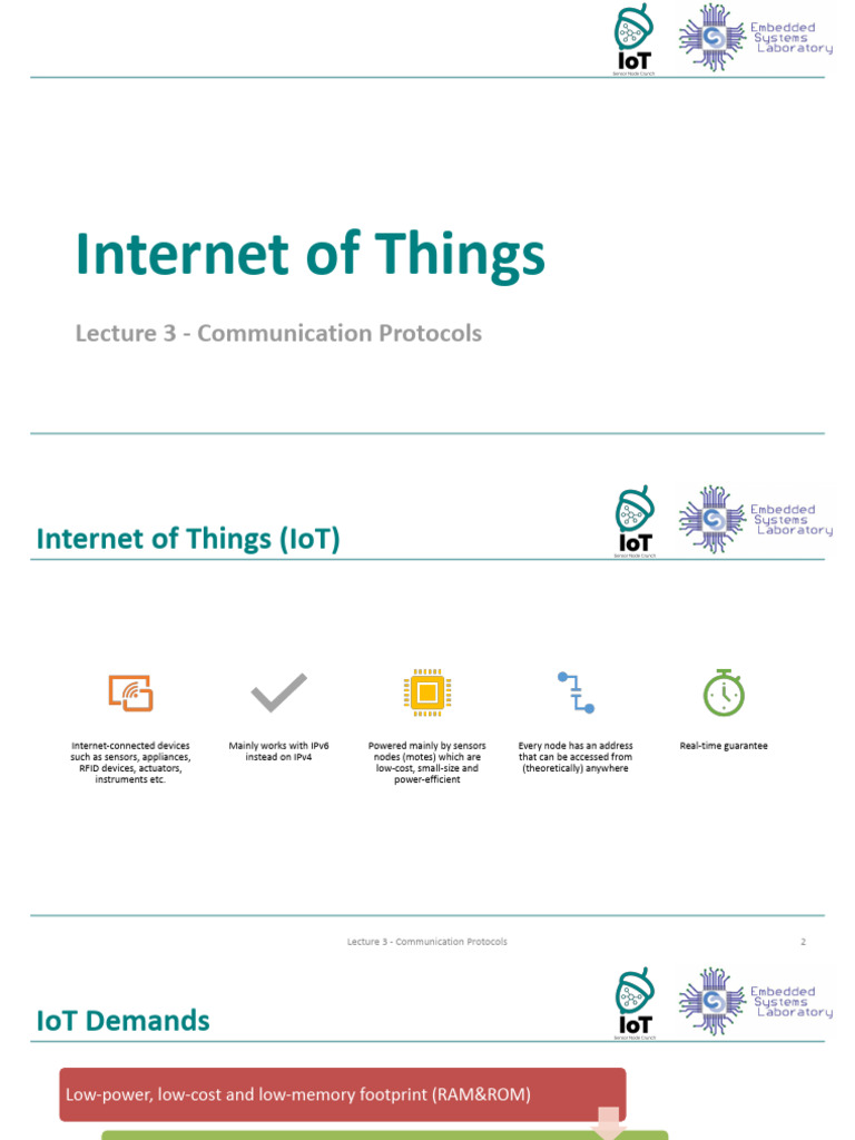 IoT Communication Protocols Overview | PDF | I Pv6 | Computer Network