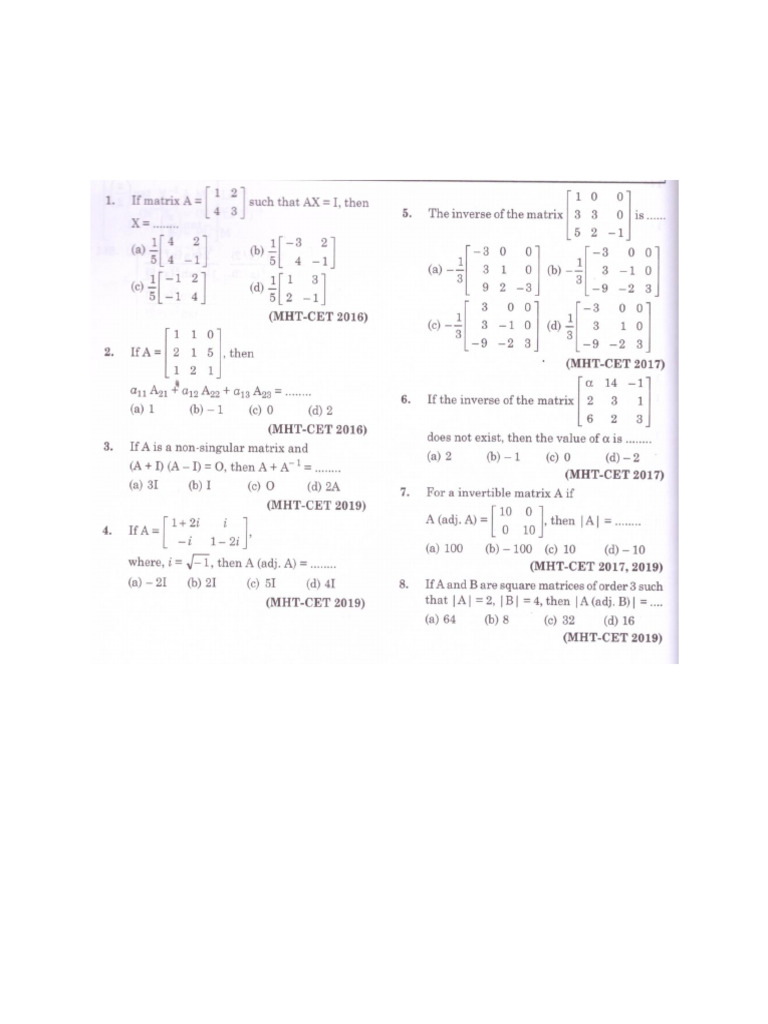 02 Matrices | PDF