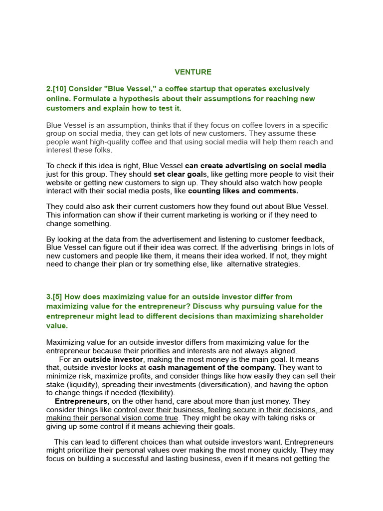 VENTURE | PDF | Corporate Finance | Venture Capital