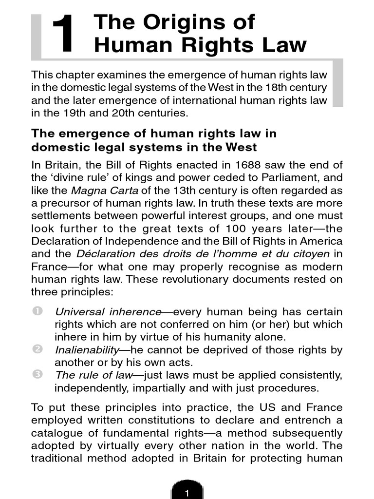 Cavendish Ch01 Pdf International Law Human Rights