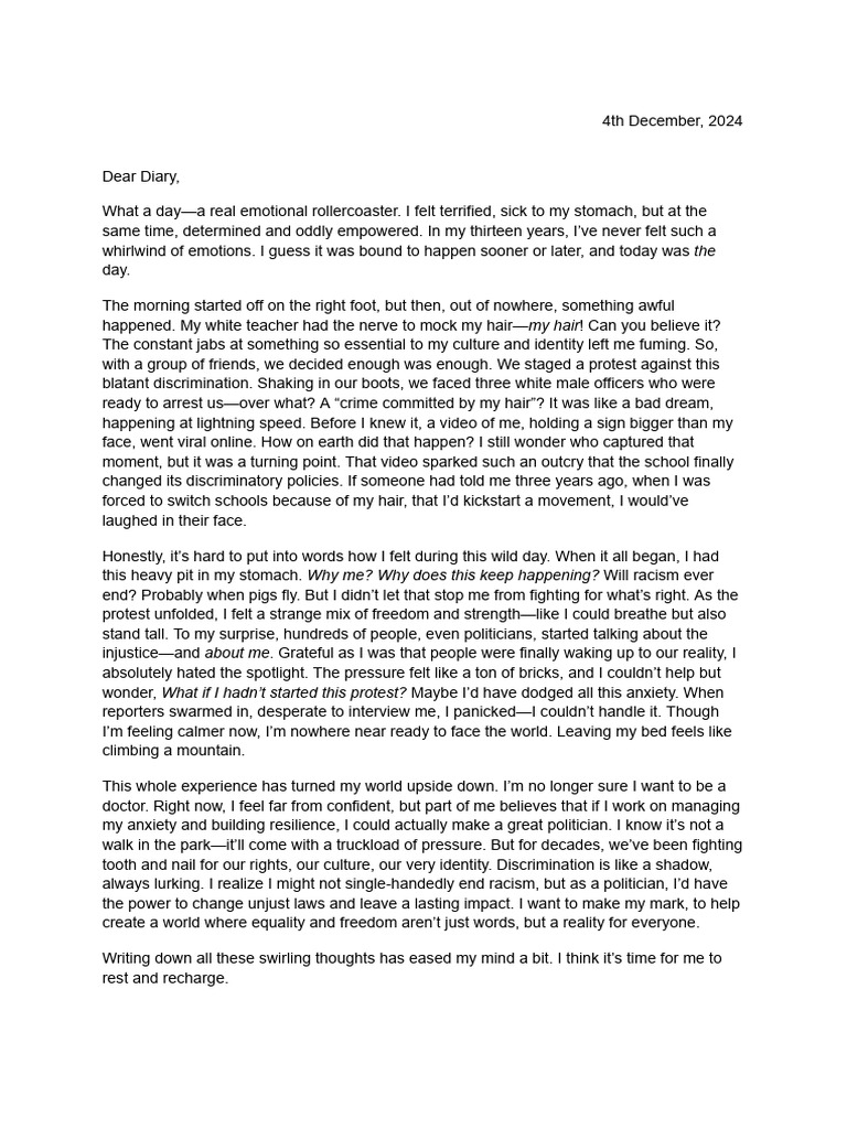 Diary entry CHAT GPT | PDF