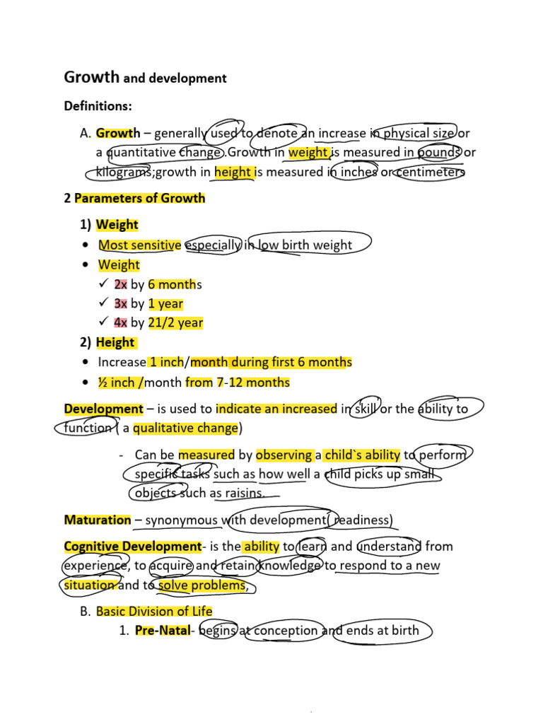 Child Growth and Development Stages | PDF | Behavioural Sciences ...