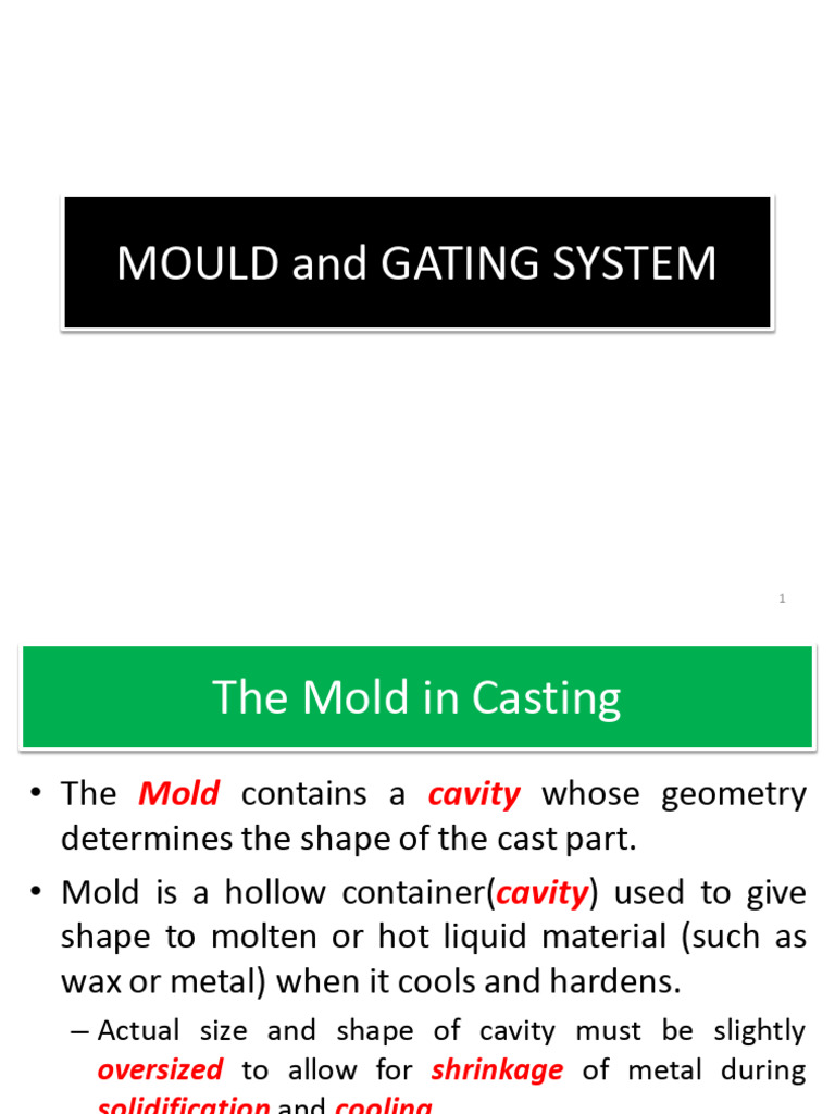 3 MOULD GATING SYSTEM | PDF | Industrial Processes | Materials