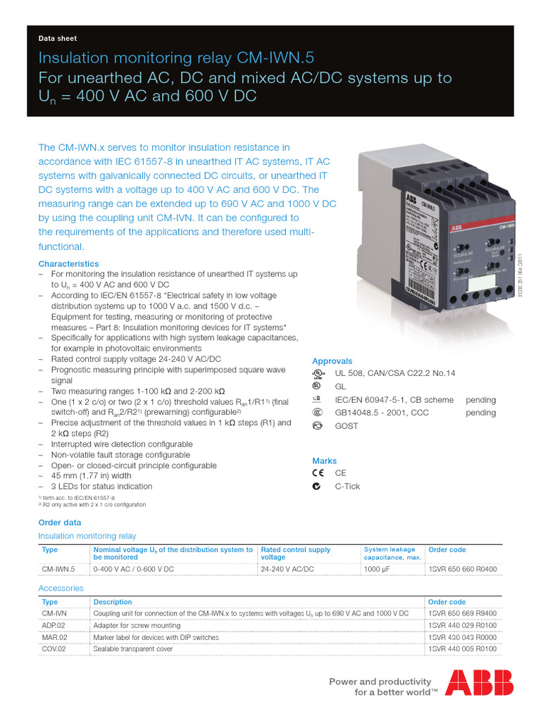 2CDC112179D0201 | PDF | Relay | Alternating Current