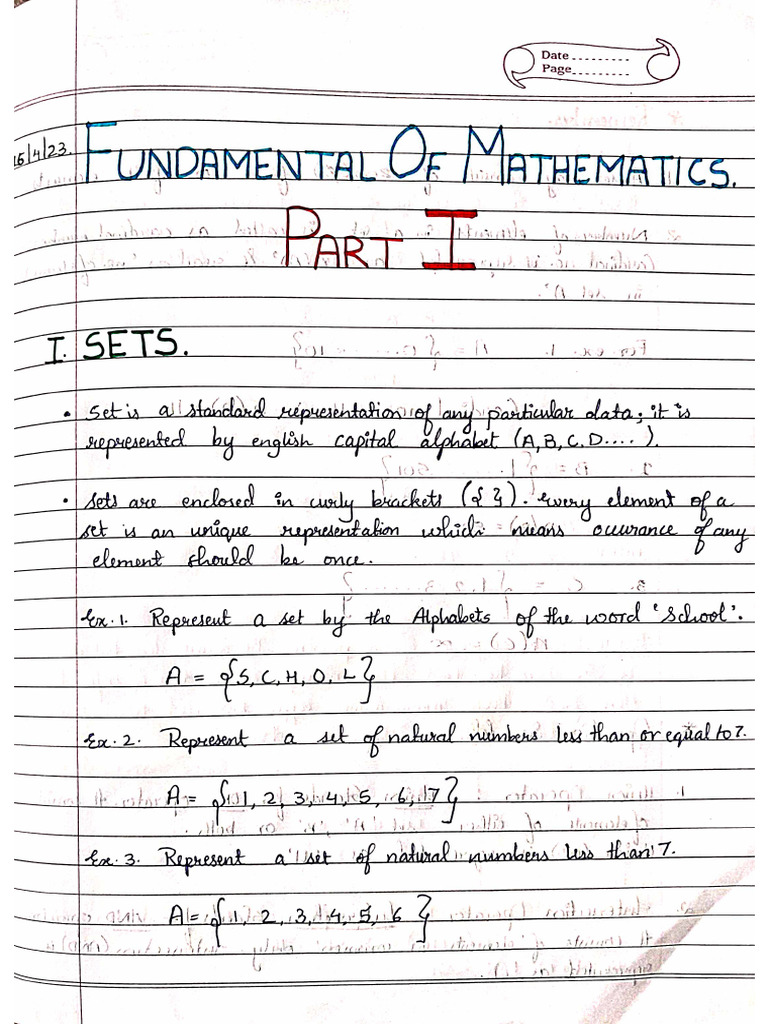 Mathematics Notes Updated | PDF