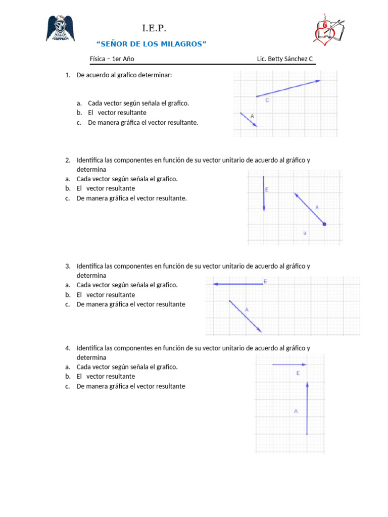 Vectores Primer Año | PDF