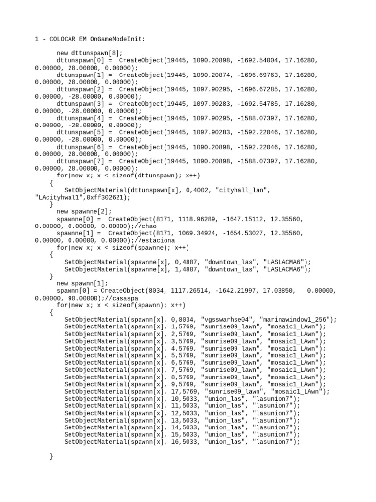 Dynamic Object Creation Script | PDF