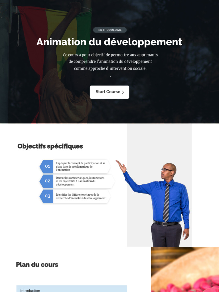 Animation et Participation au Développement | PDF | Communauté ...