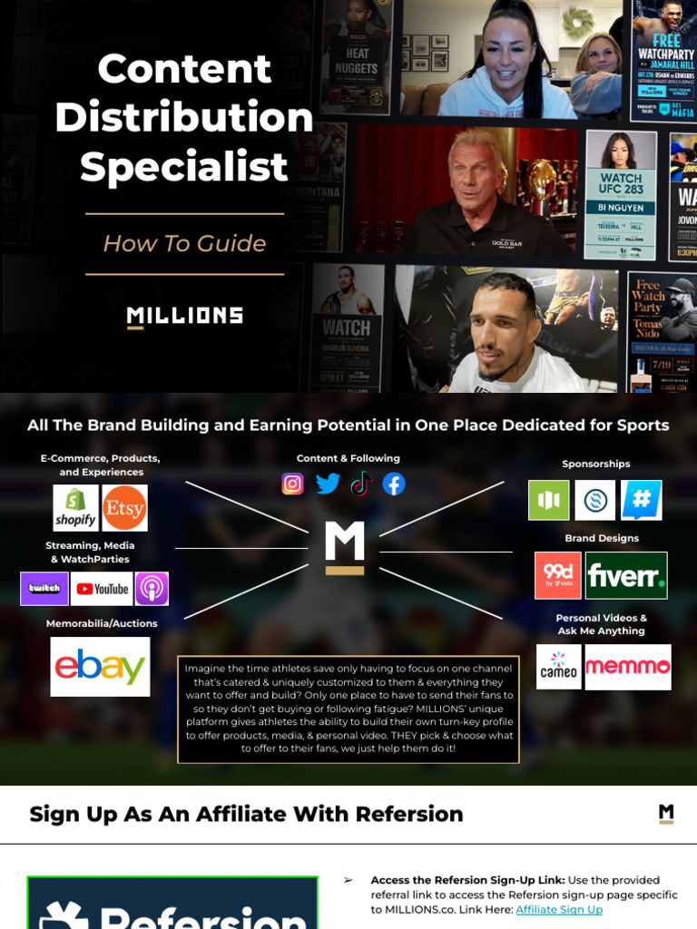 MILLIONS Content Distribution Specialist - How To Guide | PDF ...