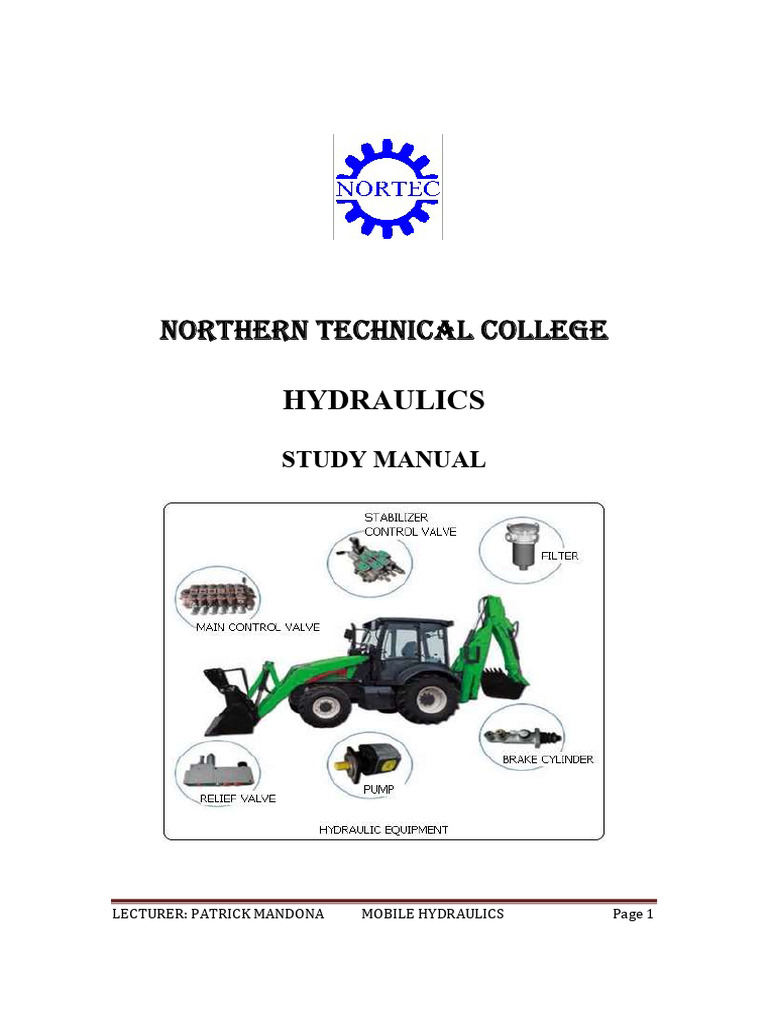 Mobile Hydraulics Study Manual | PDF | Valve | Pump