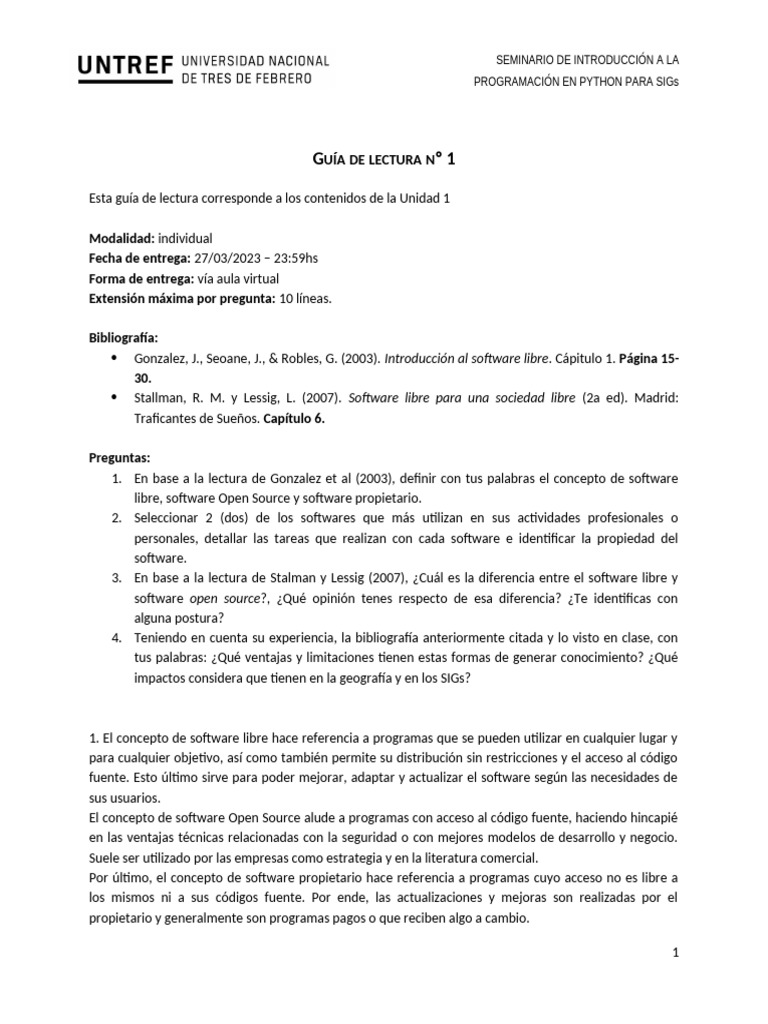 Introducción a Python y Software Libre | PDF | Software libre | Software