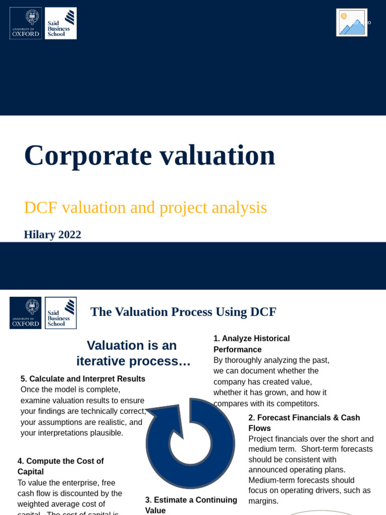 DCF Valuation Process Explained | PDF | Valuation (Finance) | Revenue