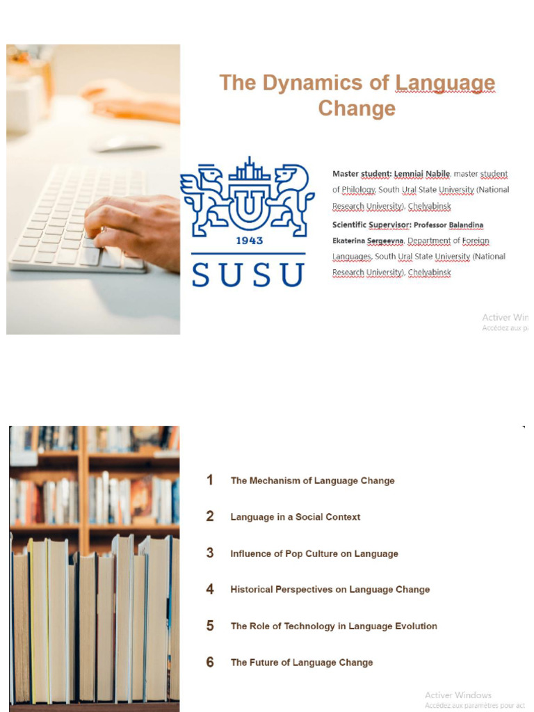 The Dynamics of Language Change | PDF
