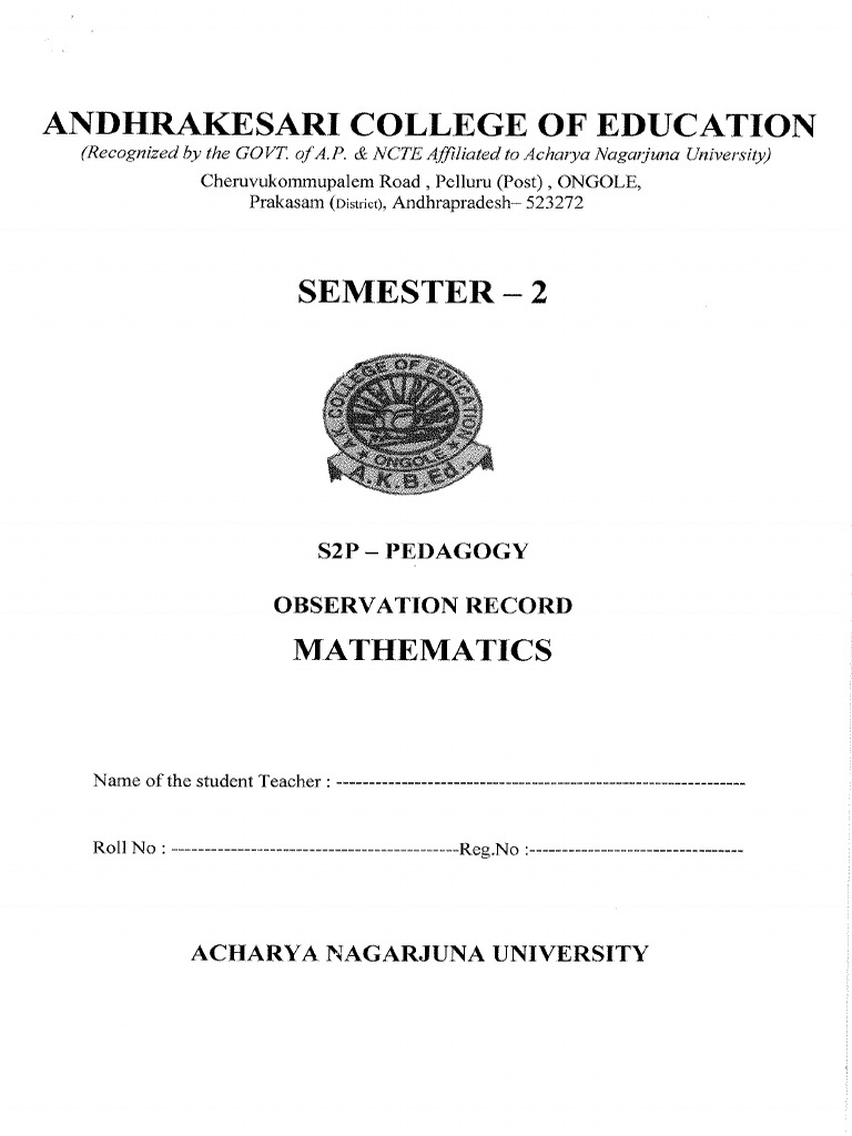 2nd Obs Mat | PDF