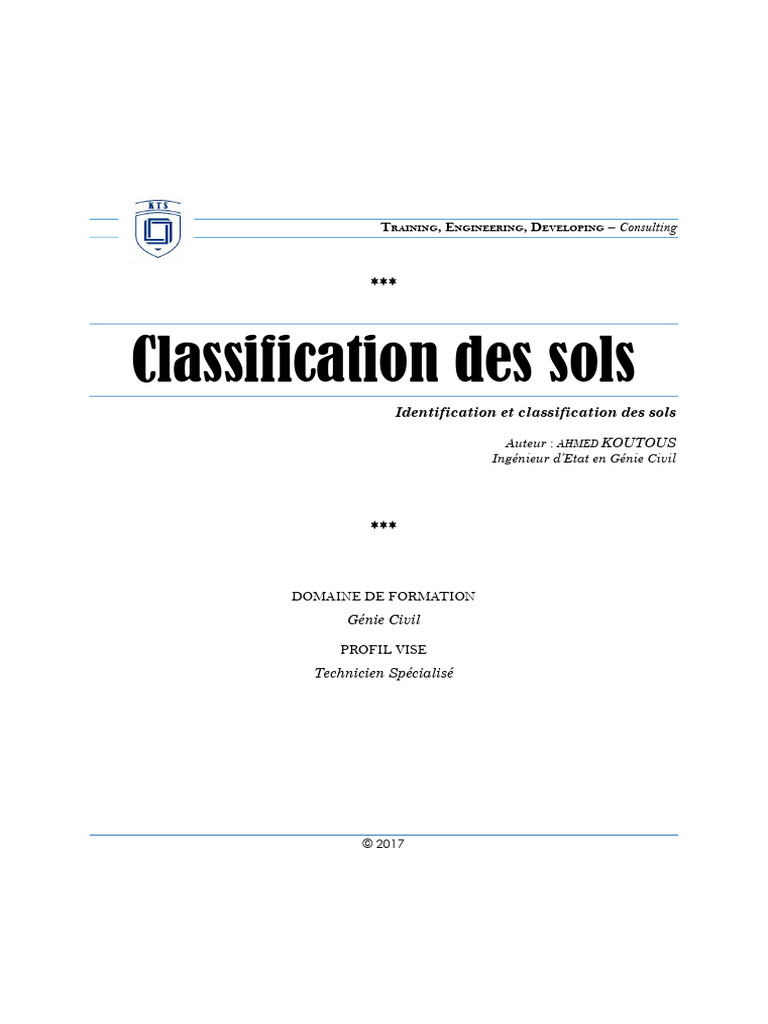 Classification des types de sols | PDF | Sol (pédologie) | Limon