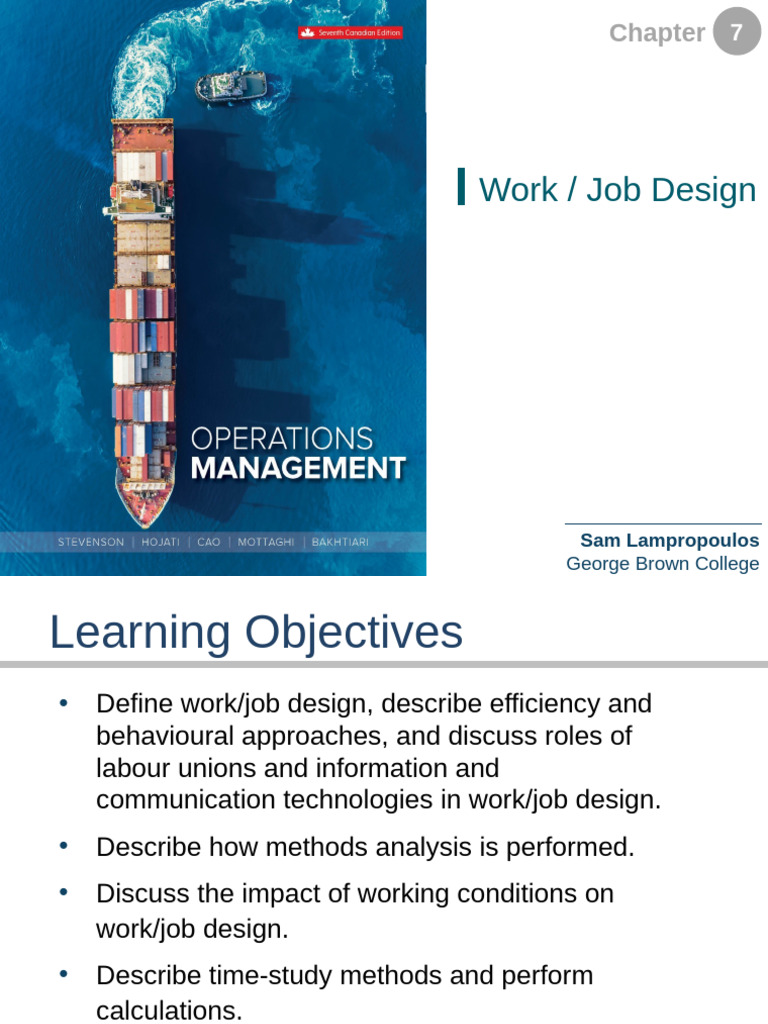 Work/Job Design Essentials | PDF | Occupational Safety And Health ...