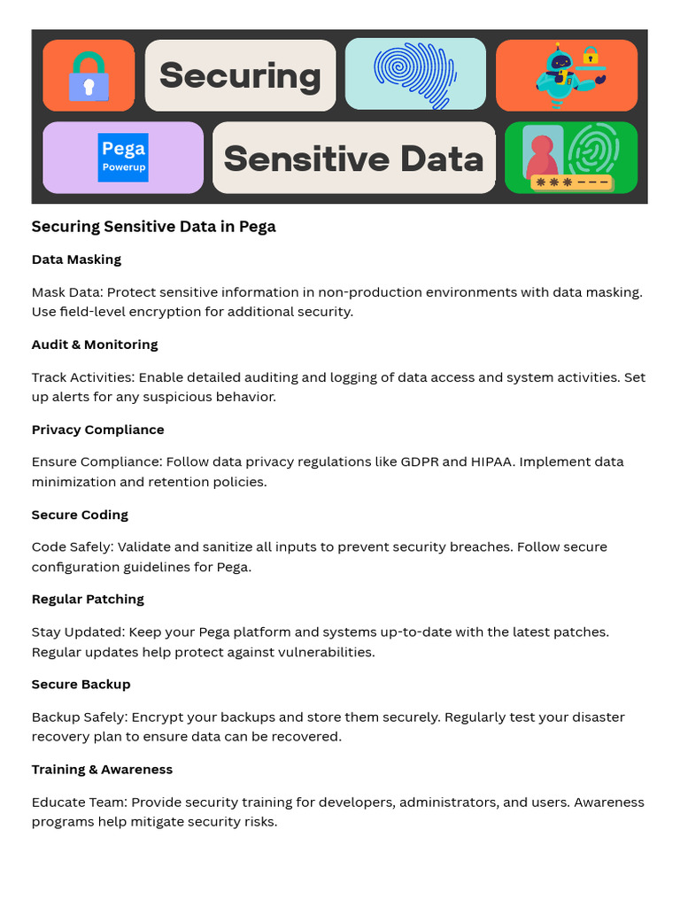 Securing Sensitive Data in Pega | PDF