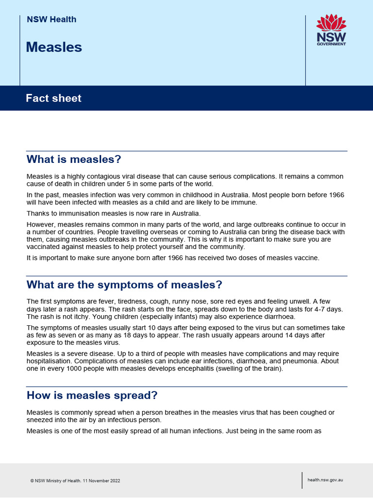 measlesbj | PDF | Measles | Vaccines