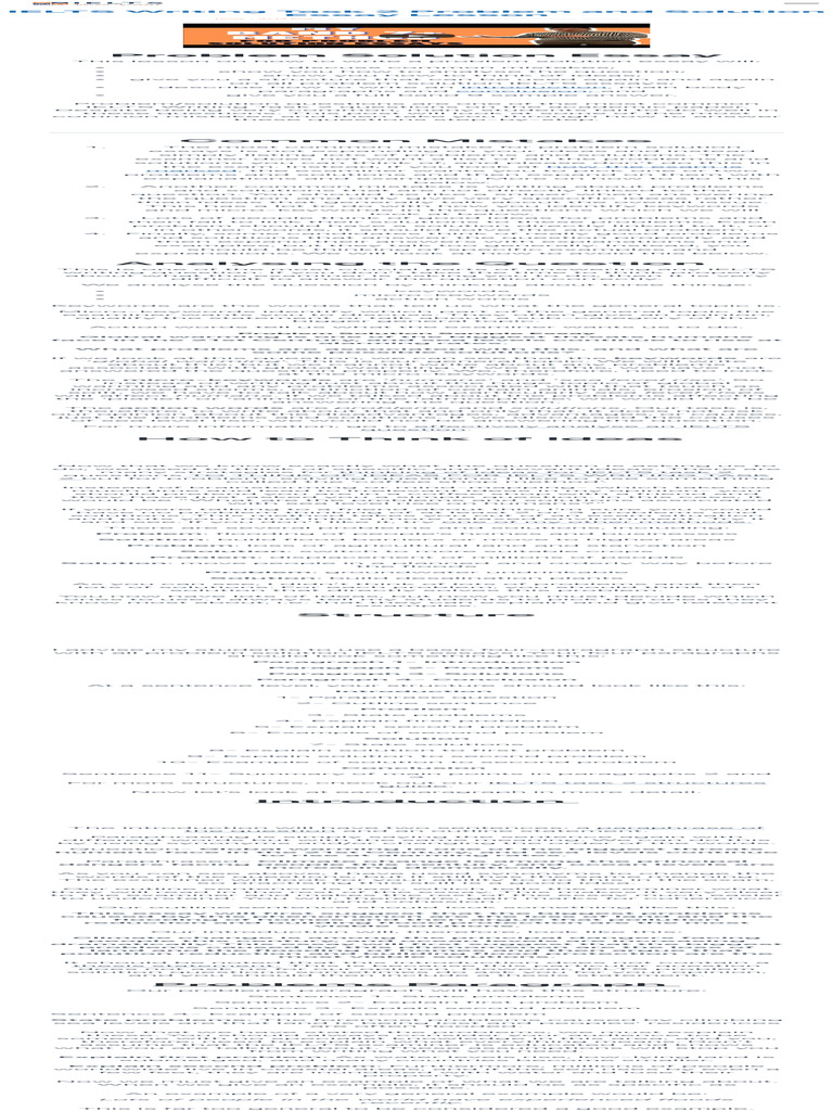 Problem Solution Essay Ielts Writing Task 2 Lesson Pdf Question