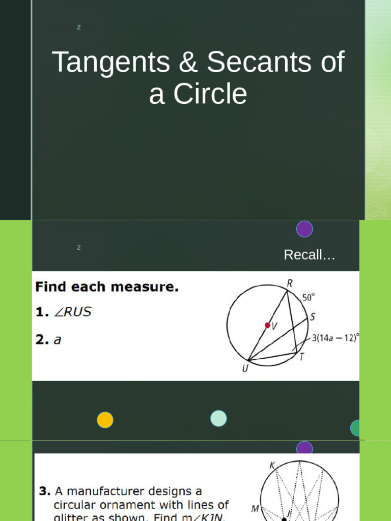 Q2_Circles-Part-2 | PDF | Trigonometric Functions | Circle