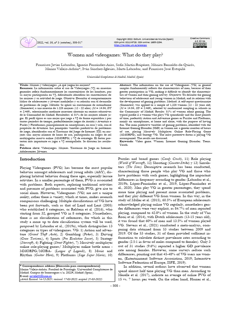 1695-2294-ap-38-03-508 | PDF | Dependent And Independent Variables