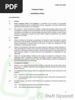 ABC Policy and Due Diligence Guidelines | PDF | Bribery | Due Diligence