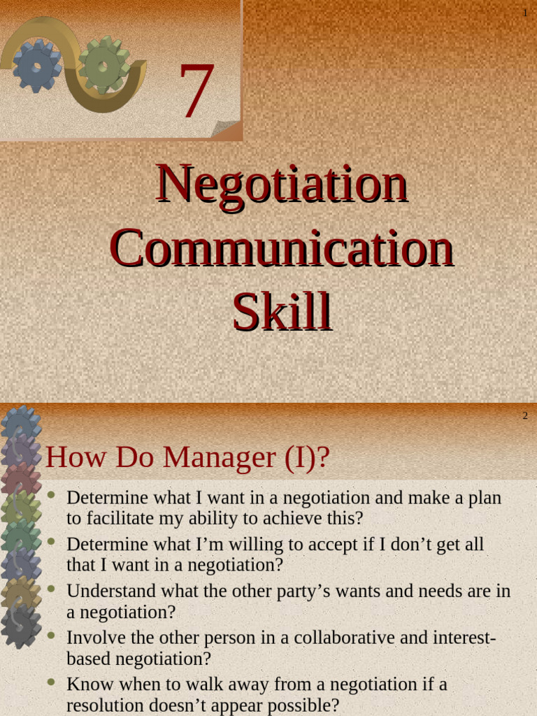 SCCG3143 T7 | PDF | Negotiation | Social Psychology
