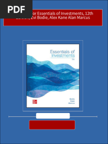 Full Download Test Bank For Essentials of Investments, 12th Edition, Zvi Bodie, Alex Kane Alan Marcus PDF
