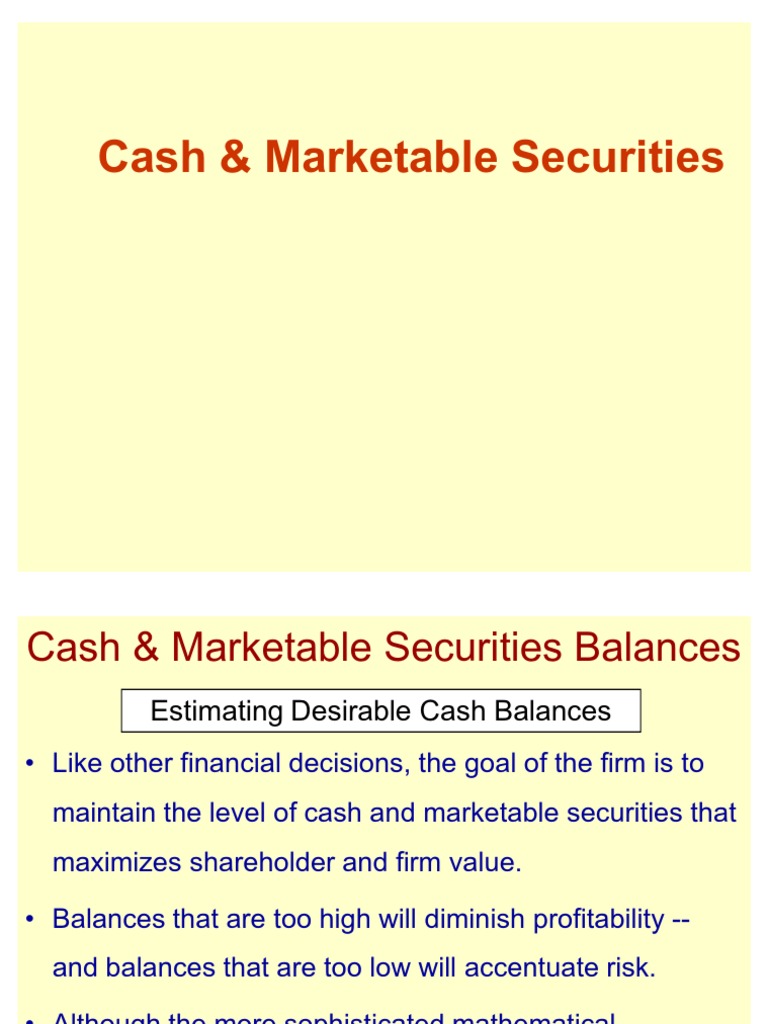 CASH MANAGEMENT TECHNIQUES PDF intelligence overview