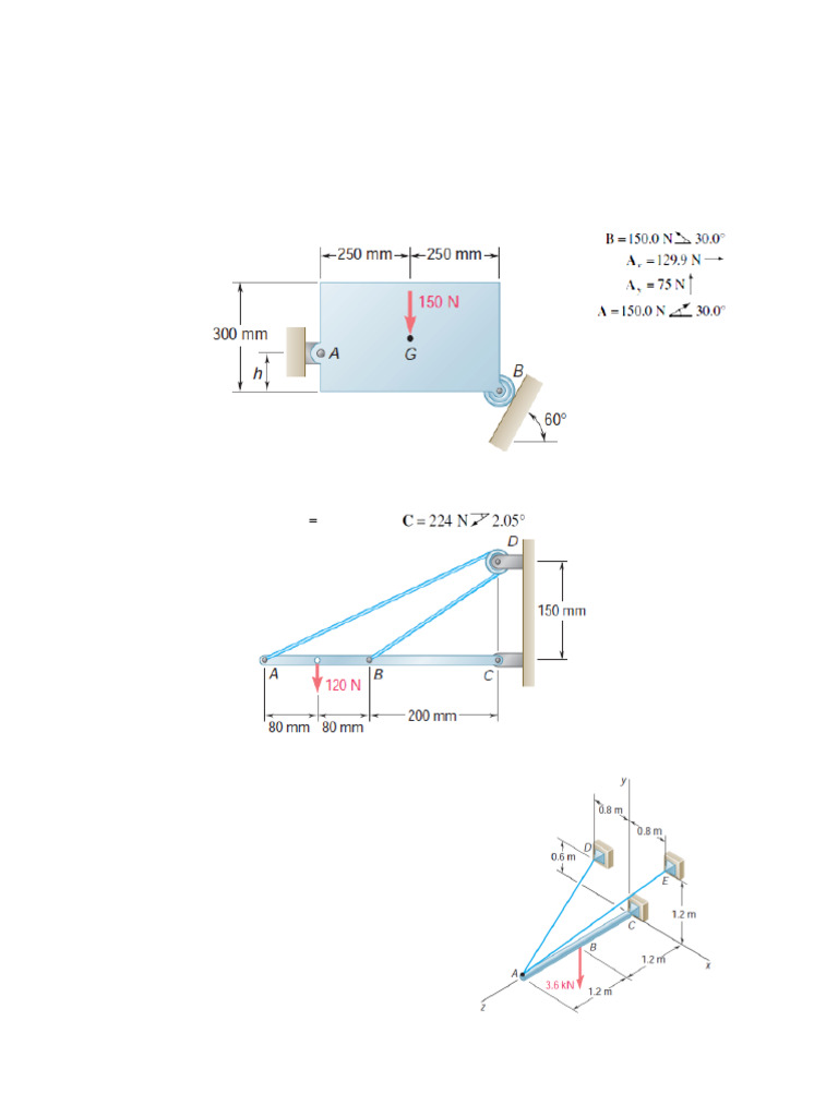 Engineering Mechanics Assignment Solutions | PDF
