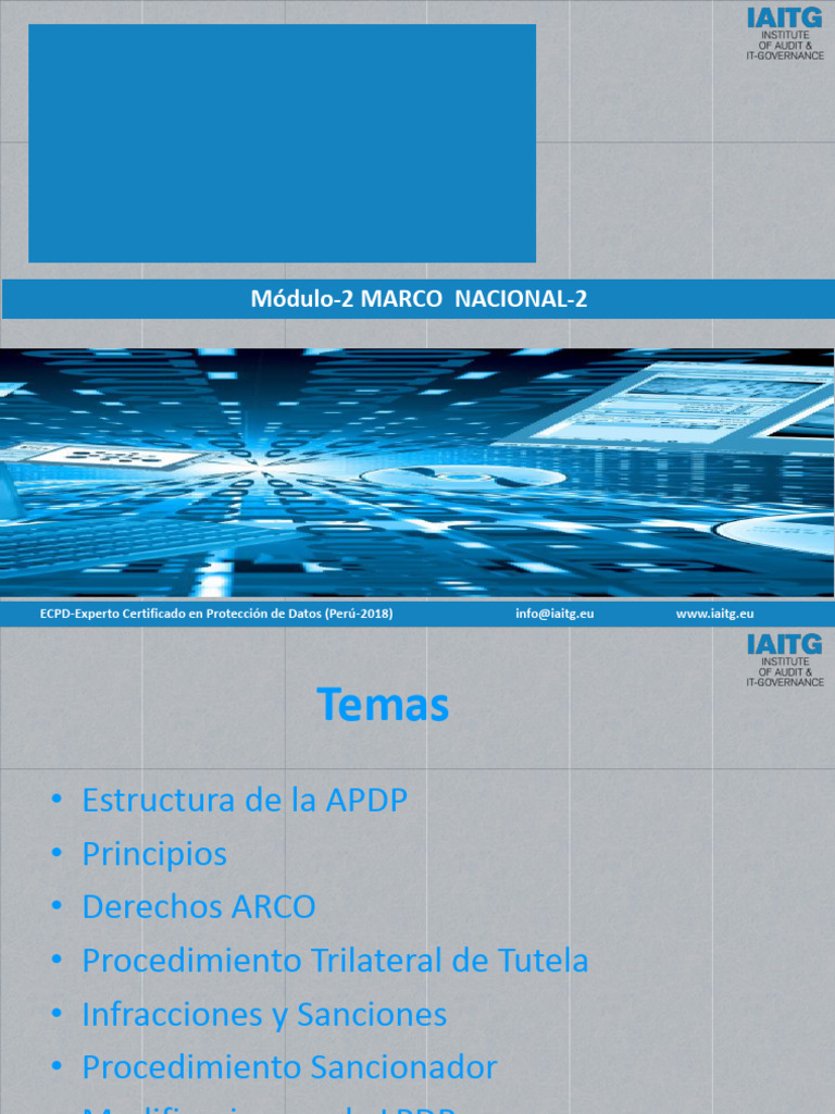ECPD: Protección de Datos en Perú 2018 | PDF | Multa (pena) | Derecho ...