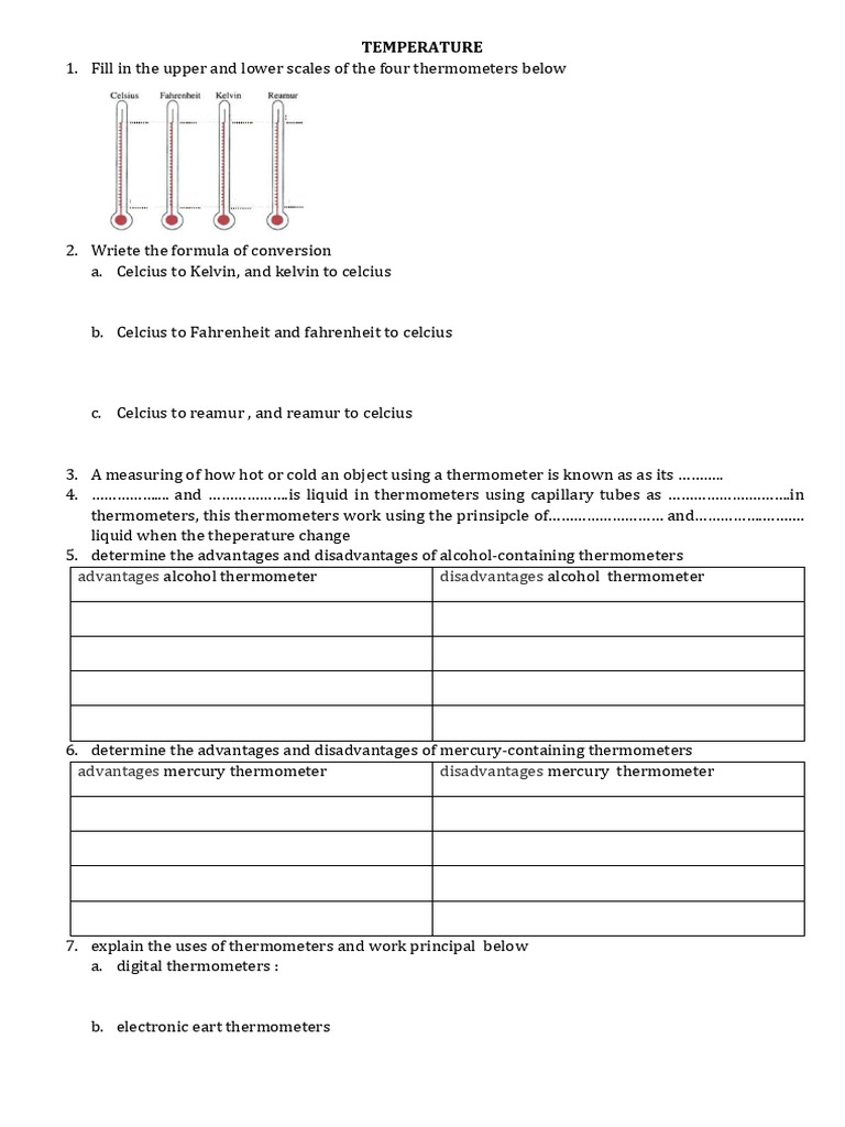Heat And Temperature Pdf
