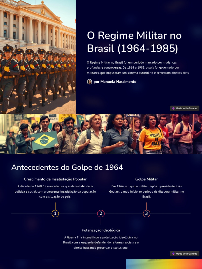 O Regime Militar no Brasil (1964-1985) | PDF | Repressão política ...