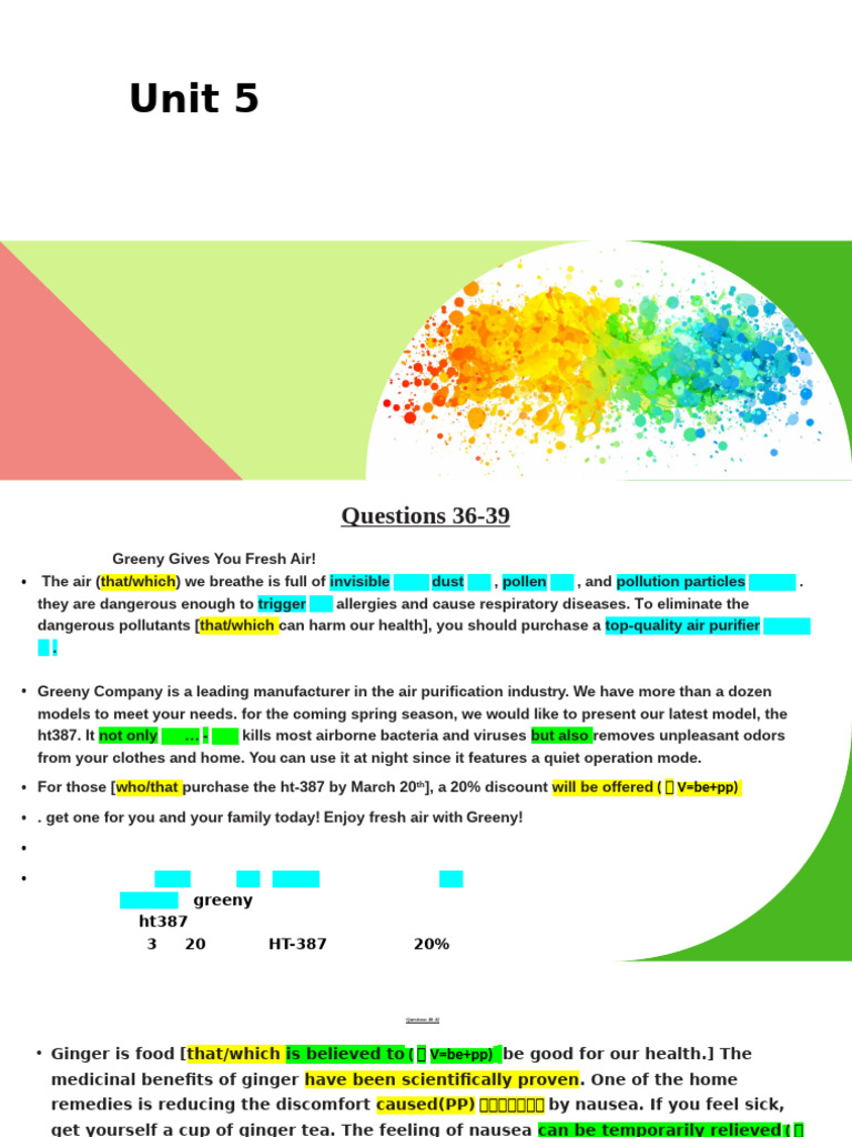 Unit 5 (Student Reading) | PDF