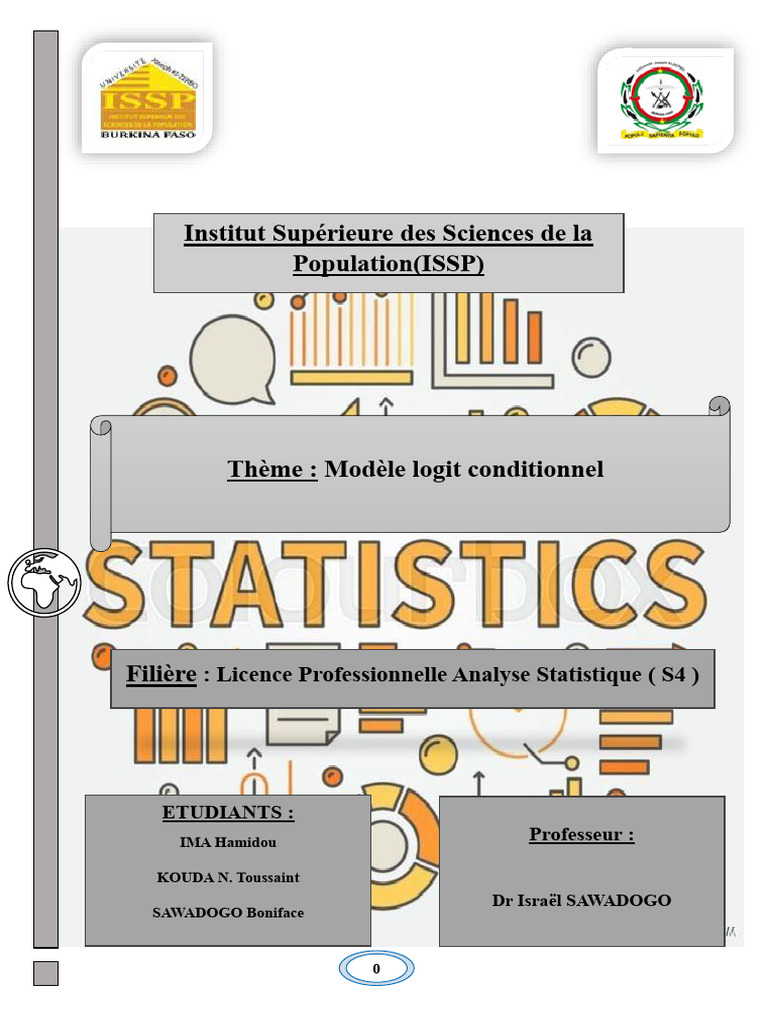 Modèle Logit Conditionnel en Statistique | PDF | Valeur p | Analyse de ...