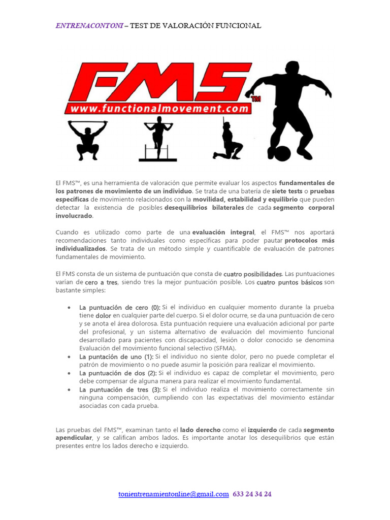 El FMS 2 | PDF | Rodilla | Tobillo